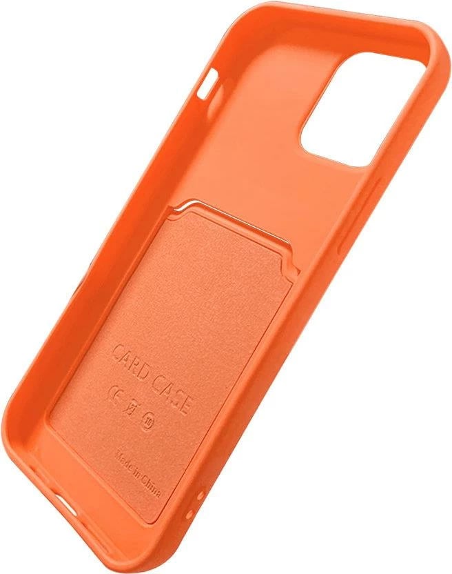 Mbështjellës silikoni Hurtel për Xiaomi Redmi Note 10/10S me vend për kartela, Kuq
