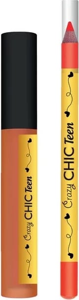 Set lip gloss dhe laps për buzë Clementoni Crazy Chic Teen Tropical Vibe, Rozë