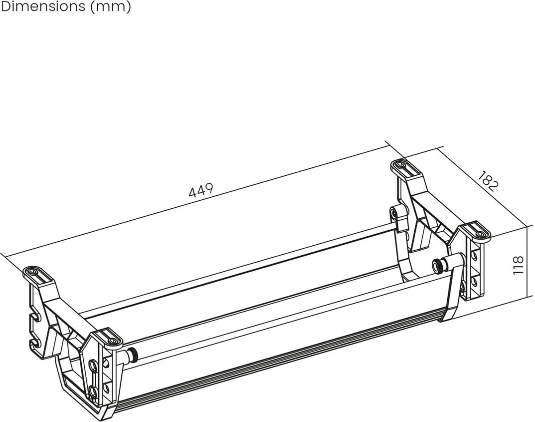 Organizues kabllosh Maclean MC-106 W, nën tavolinë, i bardhë