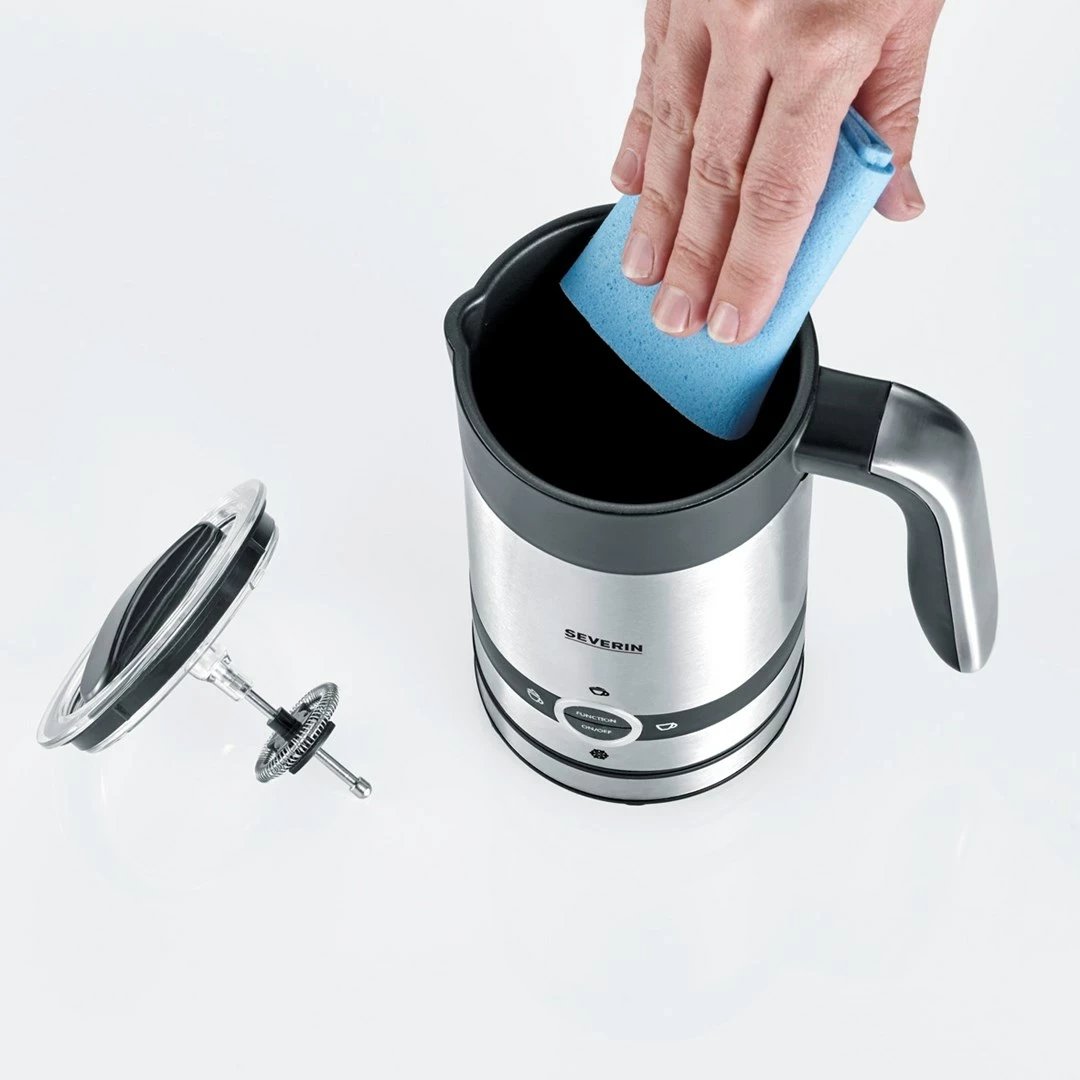 Shkumëzues qumështi SEVERIN SM 3584, automatik, 100 ml, i zi/inox