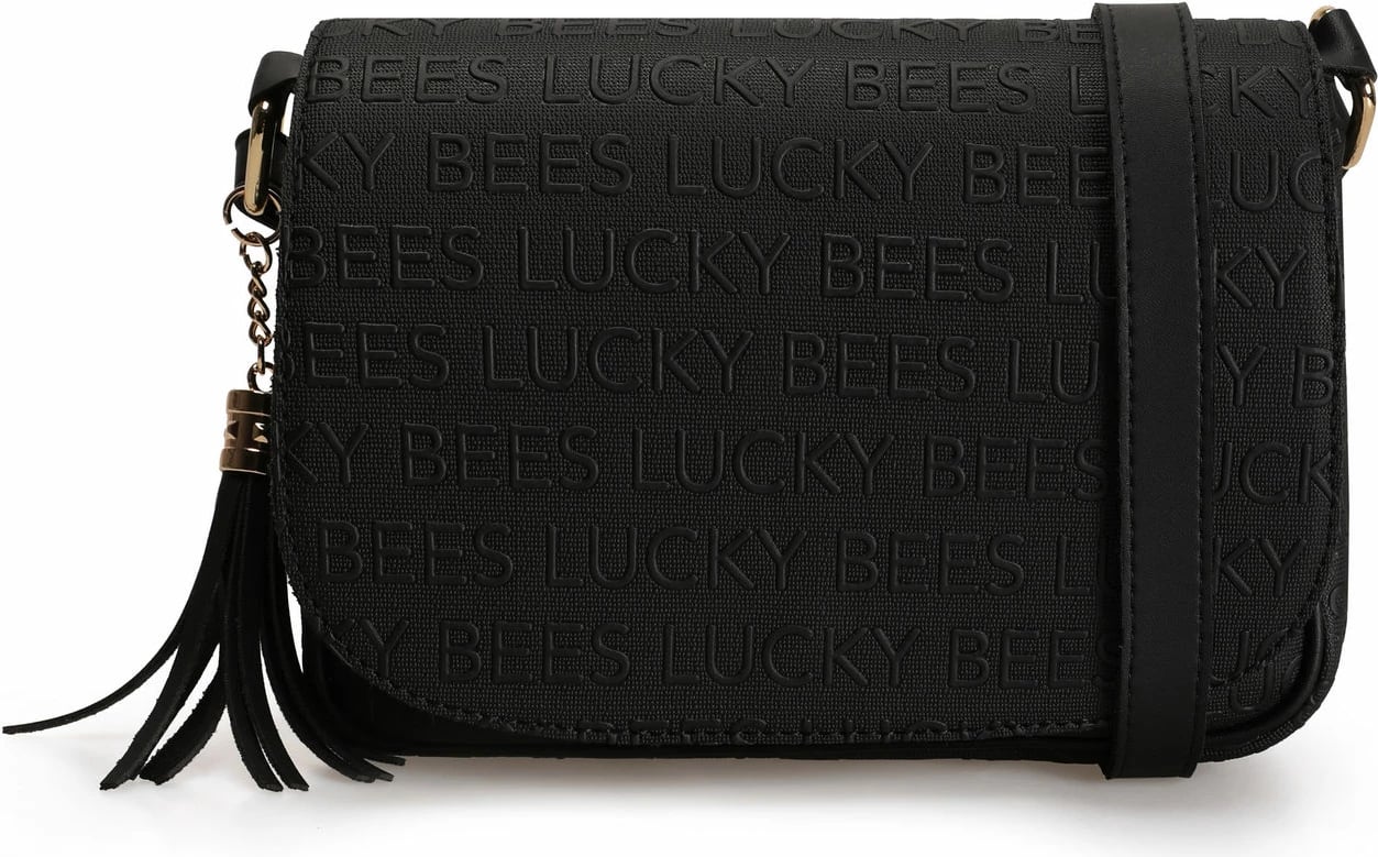 Çantë crossbody Lucky Bees, e zezë, 1389