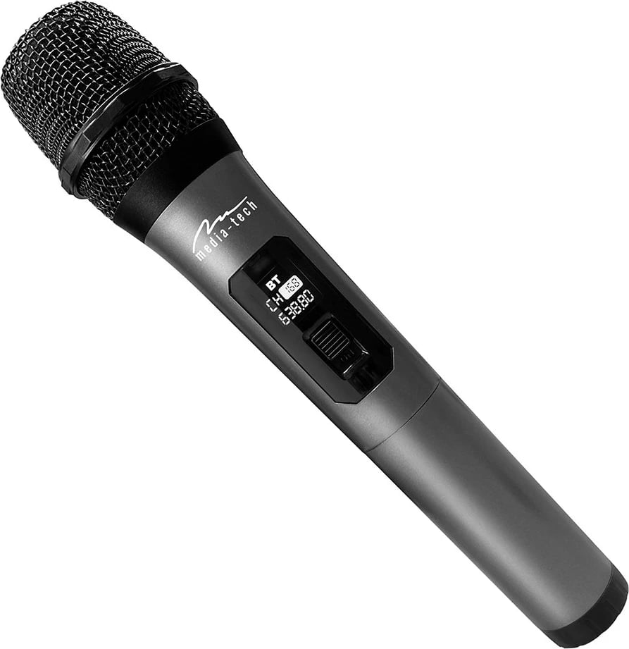Mikrofon karaoke pa tela Media Tech MT398, Gri