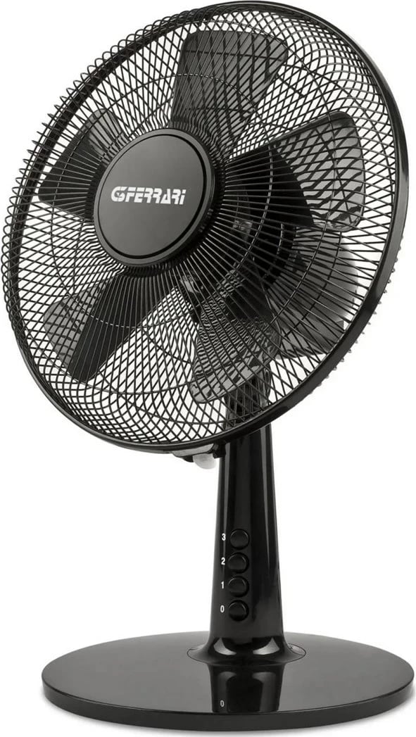 Ventilator tavoline G3Ferrari G50047, 30cm, mekanik, 3 shpejtësi, i bardhë