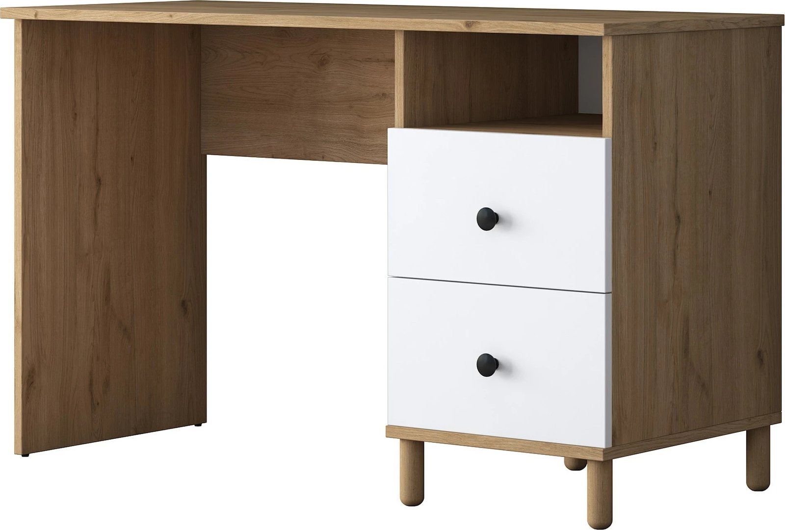 Tavolinë pune Hanah Home, HA115 - 2642, ngjyrë arr dhe e bardhë