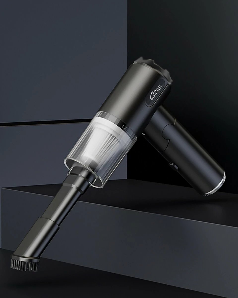 Fryrës/aspirator dore 2‑në‑1 Media‑Tech MT6538 65W 6800Pa 30 m/s LED bateri USB‑C, i zi, set me aksesorë