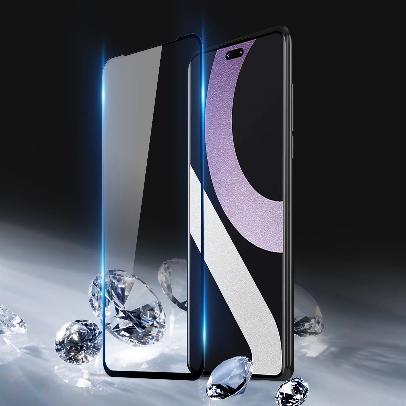 Xham i temperuar Dux Ducis 9D për Xiaomi 12 Lite, 9H, me kornizë të zezë