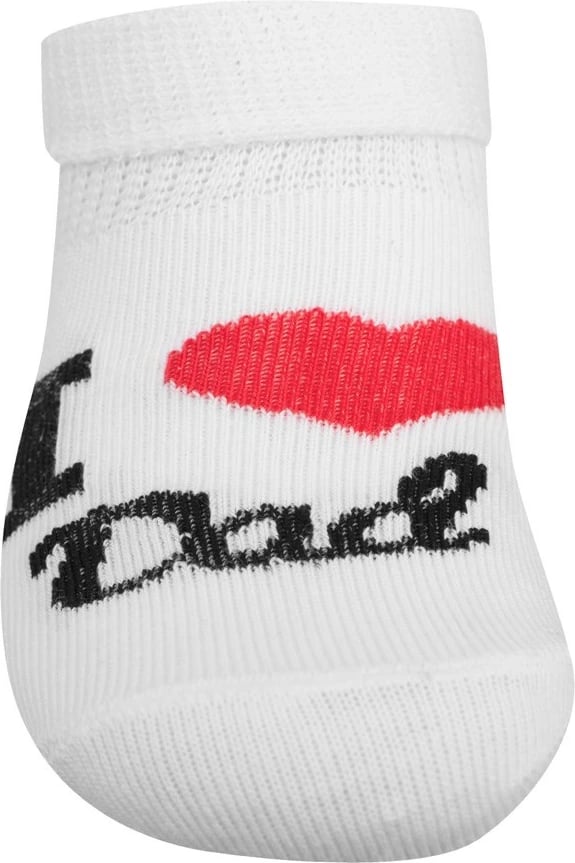 Çorape bebe, NEW BABY, I Love Mum and Dad, madhësia 56 (0-3m), e bardhë