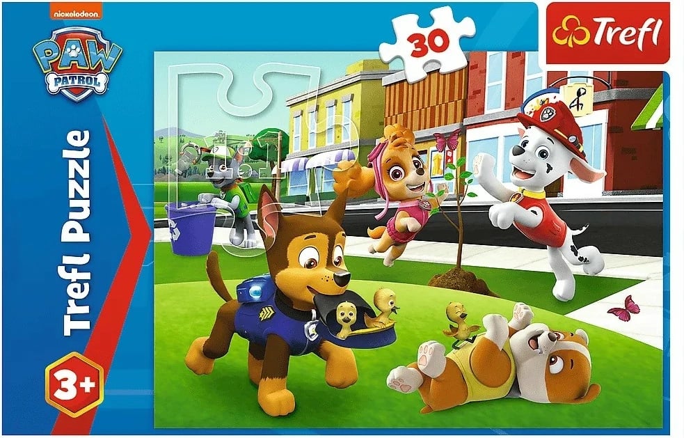 Puzzle Trefl Paw Patrol Puppies in Action, 30 pjesë, për fëmijë Puzzle Trefl Paw Patrol Puppies in Action, 30 pjesë, për fëmijë