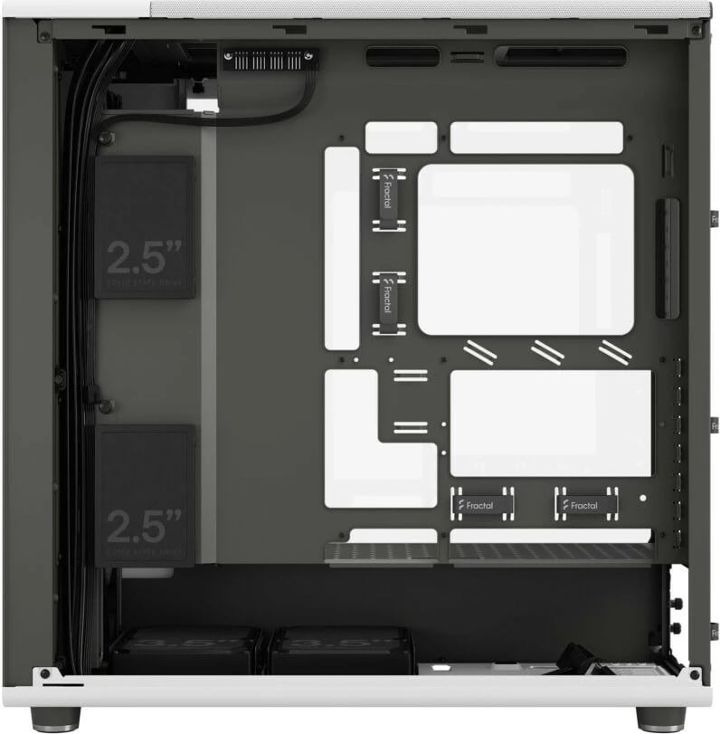Kasë Fractal Design North XL RC Chalk White TG Clear, ATX, E-ATX, xham i temperuar, e bardhë
