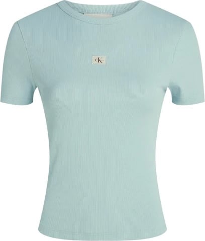 Maicë Calvin Klein Jeans për femra, e kaltër e çelët