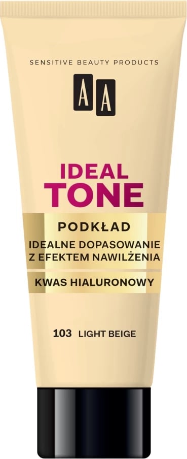 Fondatinë për femra AA Ideal Tone Foundation Perfect Fit 103 Light Beige, 30ml