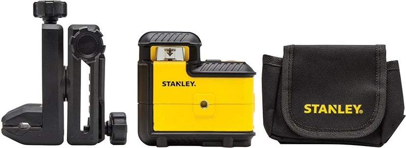Nivel lazer Stanley STHT77504-1, 360°, rreze e kuqe, me bateri, verdhë/zezë