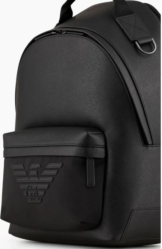 Çantë shpine Emporio Armani meshkuj, e zezë