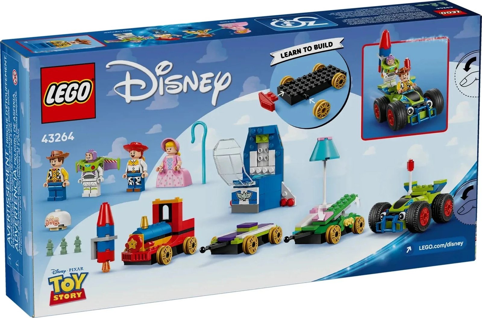Set LEGO Disney Toy Story Celebration Train and RC Car, 43264, 206 pjesë