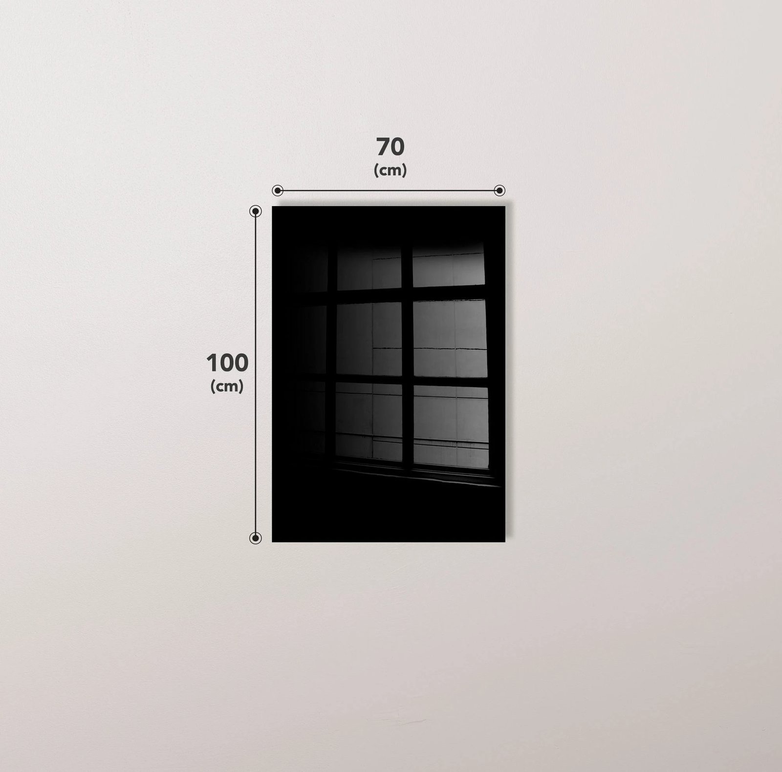 Pikturë dekorative prej xhami të temperuar, Wallity UV-034, 70x100cm