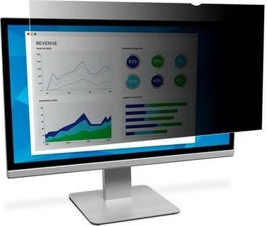 Filter privatësie 3M për monitor 22in, 16:10, PF220W1B, anti-glare, i zi