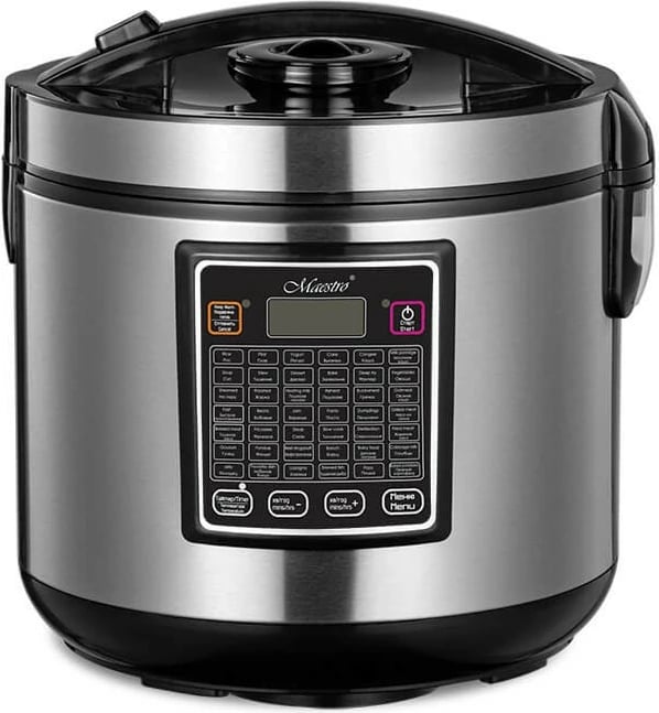 Multicooker Feel-Maestro MR-793, 5 L, 42 programe, 900 W, ekran LCD, i zi/argjendtë