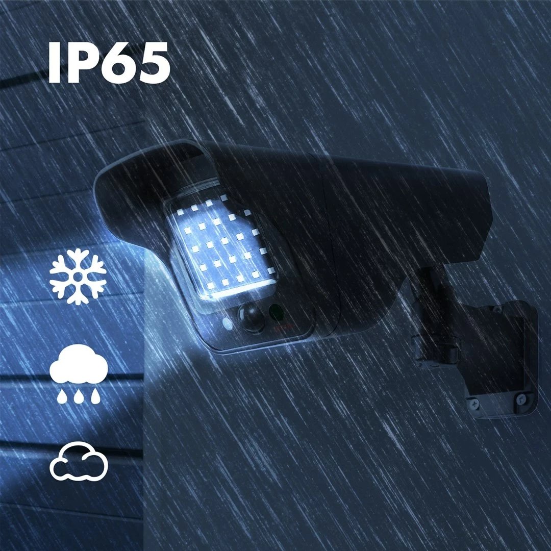 Kamerë false Maclean SOL1803S, LED me sensor lëvizjeje, IP65, E zezë Kamerë false Maclean SOL1803S, LED me sensor lëvizjeje, IP65, E zezë