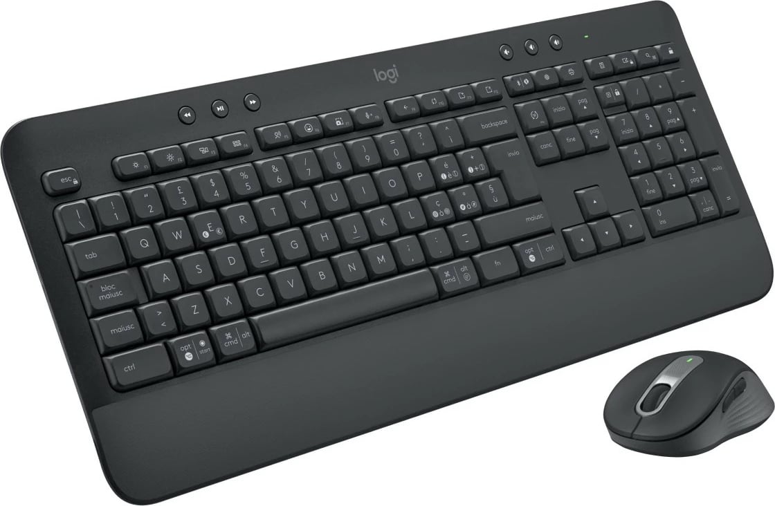 Tastierë Logitech Signature MK650 Combo, Wireless, Bluetooth, Membranë, QWERTY, Grafit, Maus përfshirë