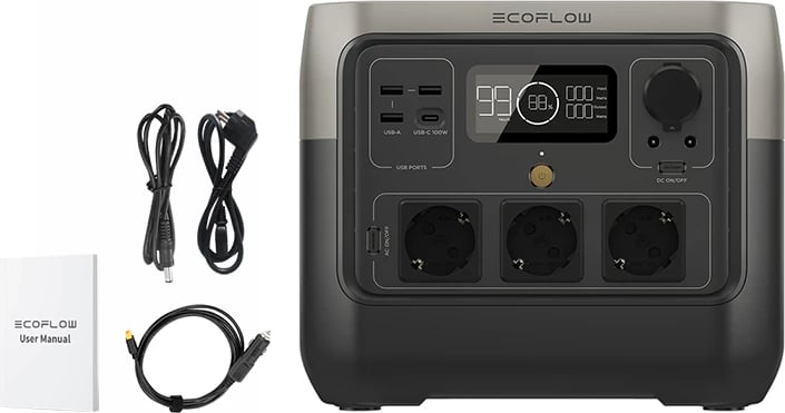 Stacion portativ energjie EcoFlow RIVER 2 Pro, 768Wh, 800W, i zi