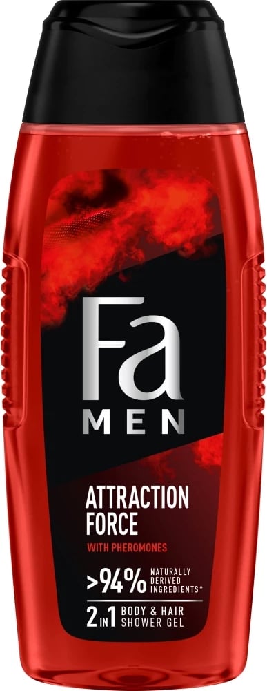 Xhel dushi 2-në-1 për meshkuj Fa Men Attraction Force, 400ml