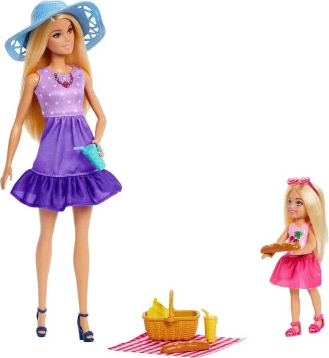 Set kukulla Barbie Mattel JBF43 Family & Friends me aksesorë pikniku