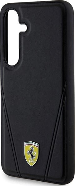 Mbështjellës Ferrari Hot Stamp V Lines MagSafe për Samsung Galaxy S24+, i zi