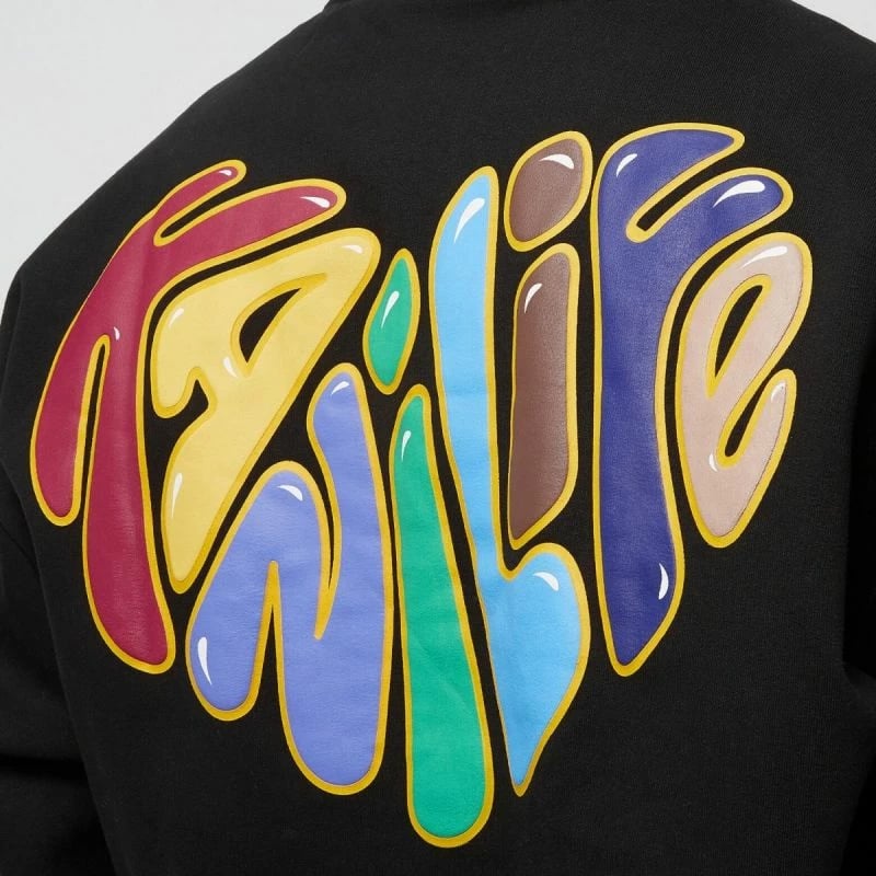 Duks me zip të plotë Karl Kani Woven Signature Kani Life OS për meshkuj dhe femra, ngjyrë e zezë