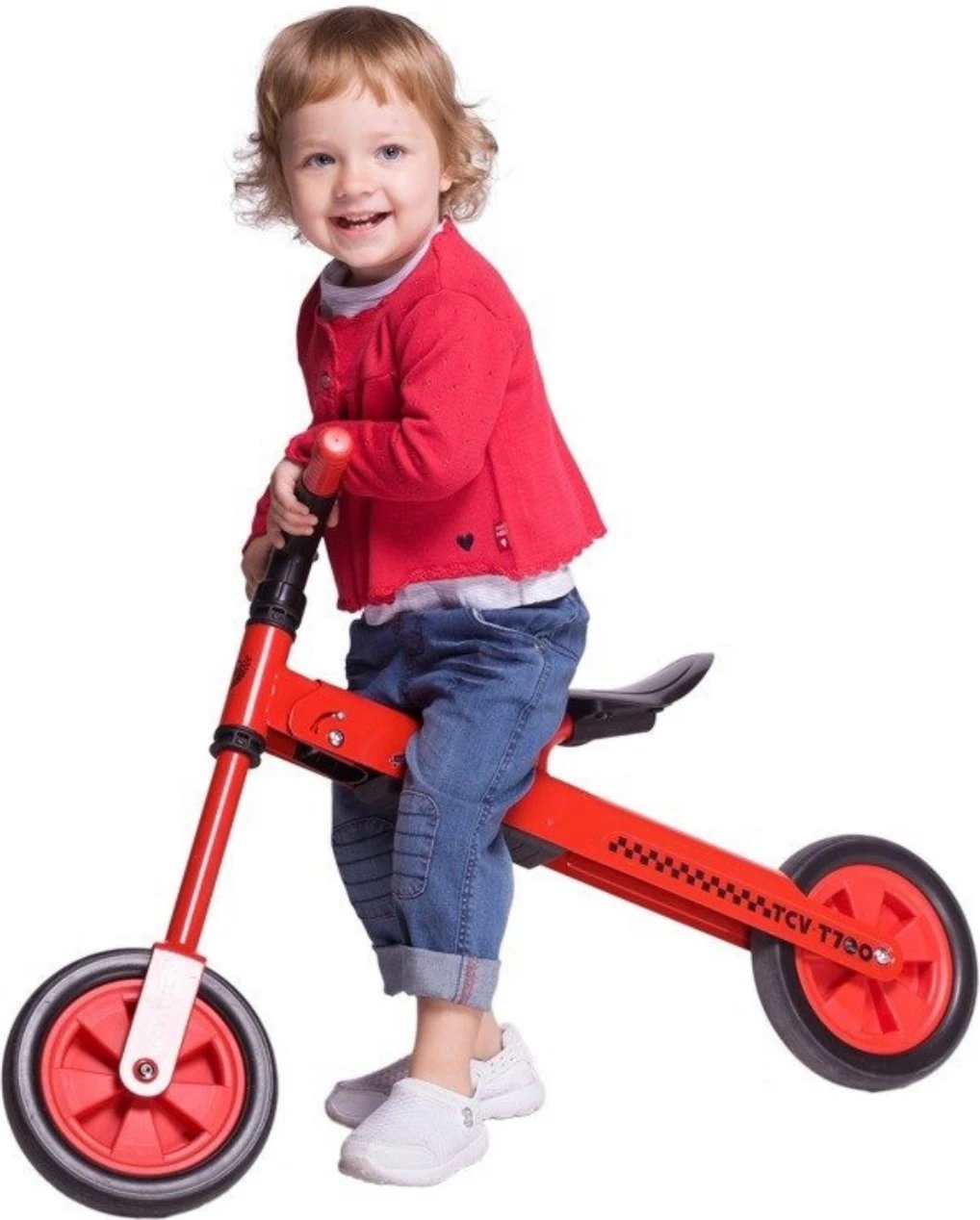 Biçikletë balancuese për fëmijë Smj, e kuqe