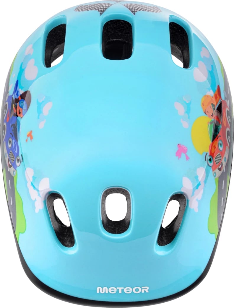 Helmetë biçiklete për fëmijë Meteor, e kuqe