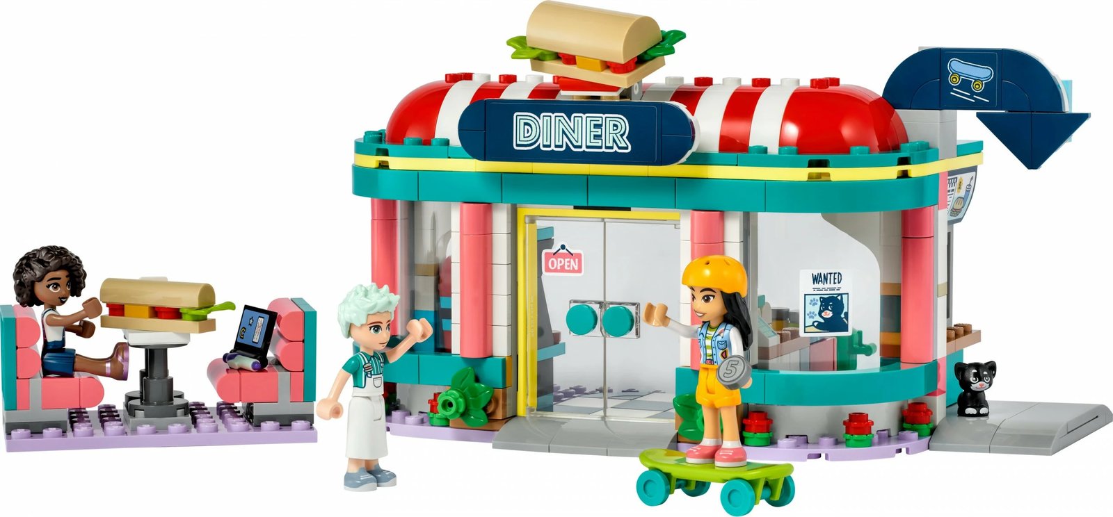 Set ndërtimi LEGO Friends 41728, restorant, shumëngjyrësh