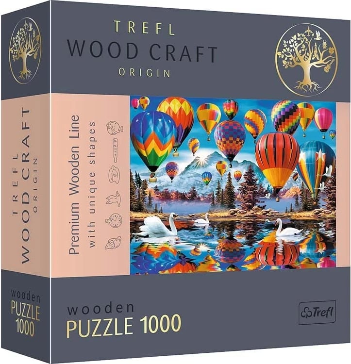 Puzzle druri Trefl 1000 copë, Balona shumëngjyrëshe