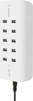 Karikues Belkin Rockstar, Universal, 10 USB 2.0, i bardhë