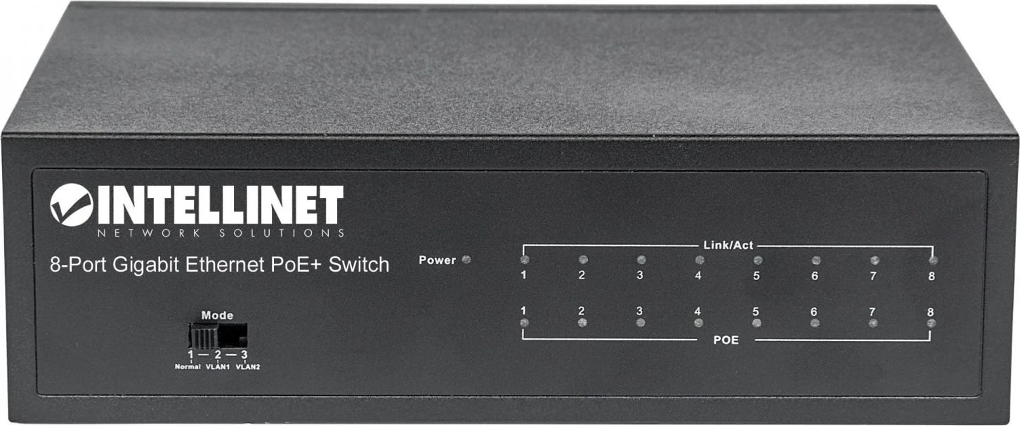 Switch Intellinet me 8 porta Gigabit PoE + VLAN