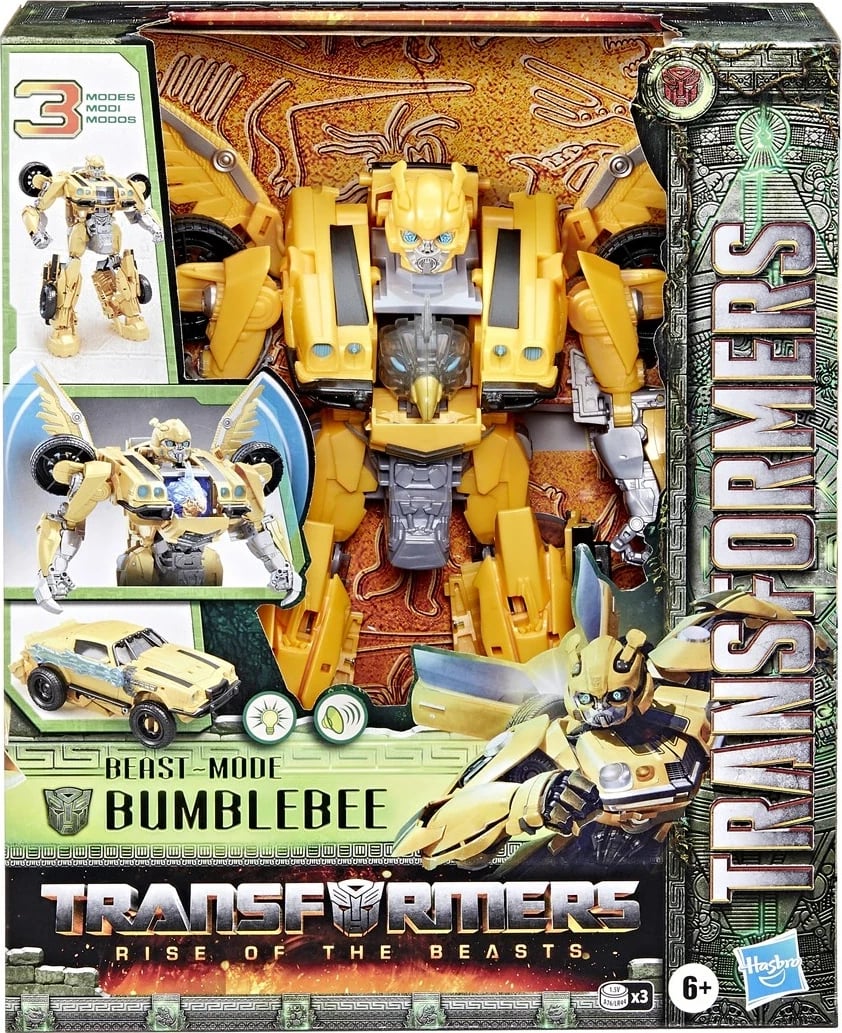 Lodër aksioni Hasbro Transformers Bumblebee, plastikë, elektronike, e verdhë