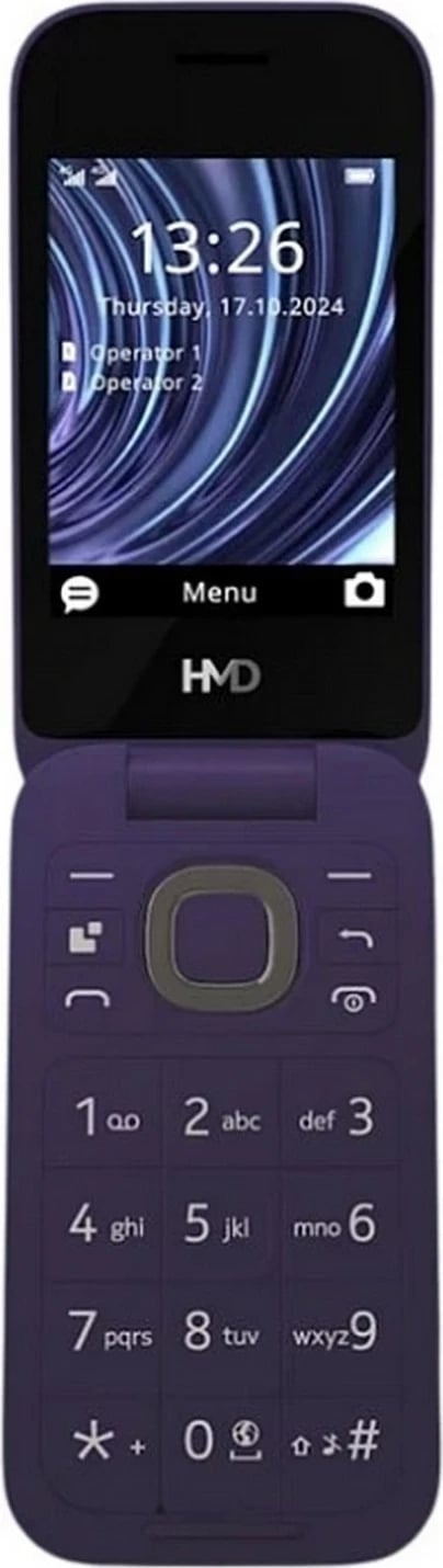 Celular HMD 2660 Flip TA-1711 Dual SIM, 128MB, 64MB RAM, 4G LTE, filet