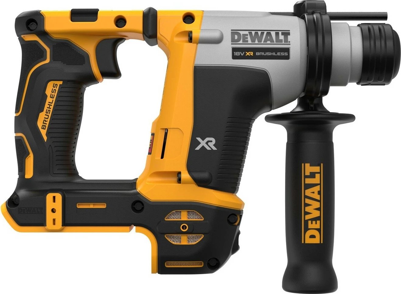 Pistol grip drill DeWALT DCH172NT-XJ, brushless, SDS Plus, 18V, 1.8kg, e verdhë