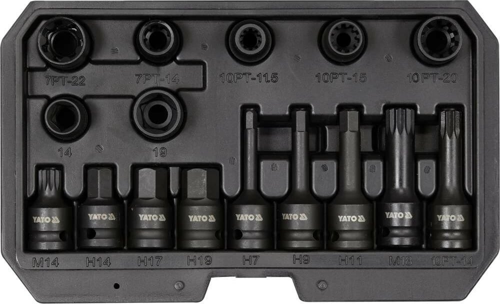 Set soketash Yato YT-06811, 16 copë