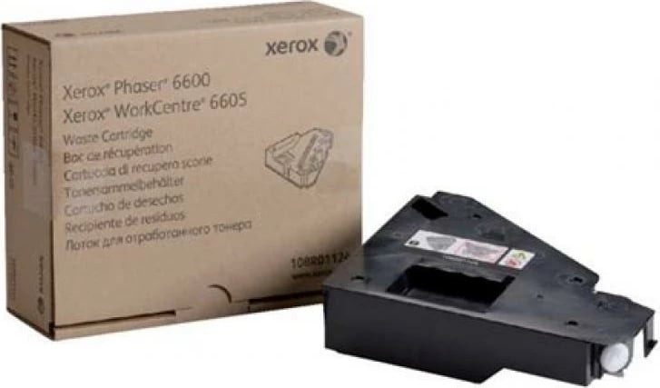 Enë toner i mbetur Xerox 108R01124 për Phaser 6600/WorkCentre 6605, kapacitet 30,000 faqe, e zezë