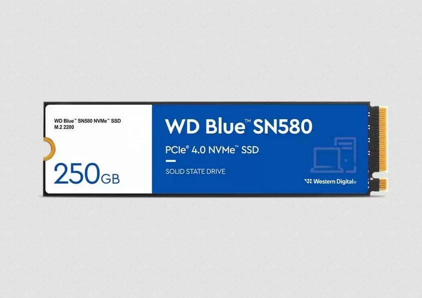 SSD Western Digital Blue SN580, 250 GB, M.2, 4000 MB/s