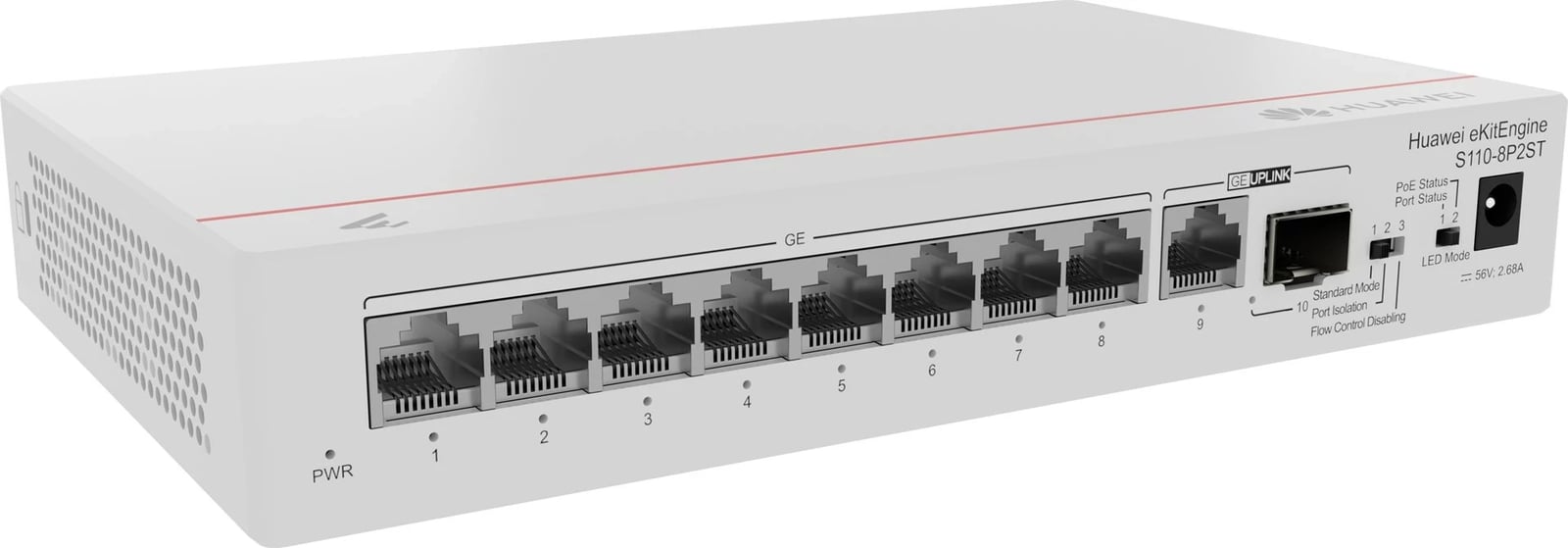 Switch Huawei eKit CloudEngine S110-8P2ST, PoE, Gri