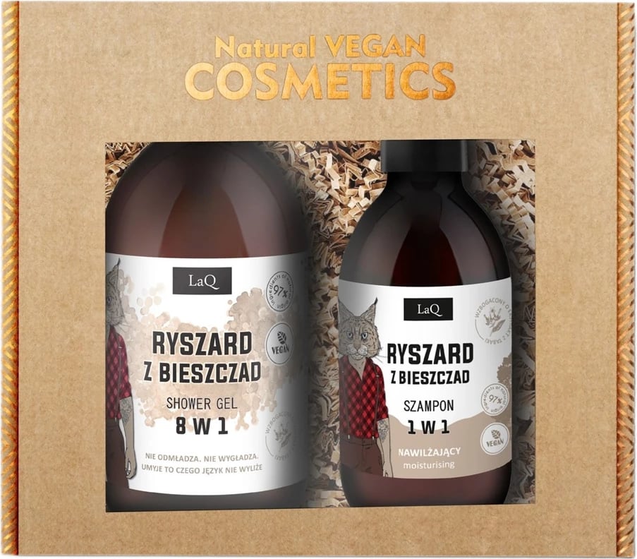 Set dush xhel dhe shampon për meshkuj LaQ Ryszard from Bieszczady 500ml + 300ml