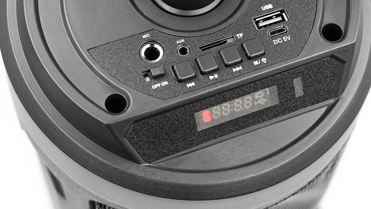 Altoparlant portabil SQUEAK SQ1004 me Bluetooth 5.0, karaoke, 40W, i zi, me mikrofon