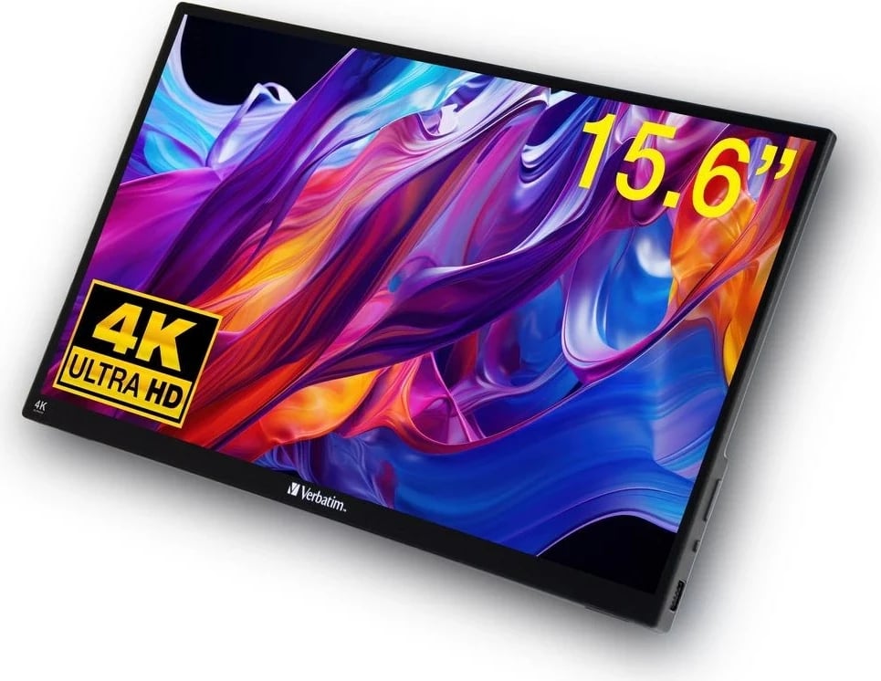 Monitor portativ Verbatim PMT-15, 15.6", 4K UHD