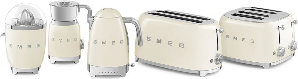 Ibrik elektrik SMEG KLF04CREU, 1.7L, krem