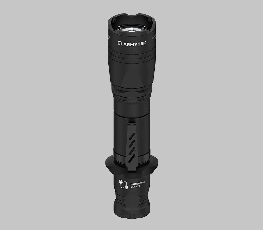 Elektrik dore Armytek Dobermann PRO MAGNET USB, i zi