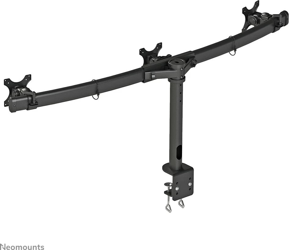 Krah monitori Newstar Neomounts FPMA-D700D3, për 3 monitorë, rregullim lartësie, clamp, e zezë