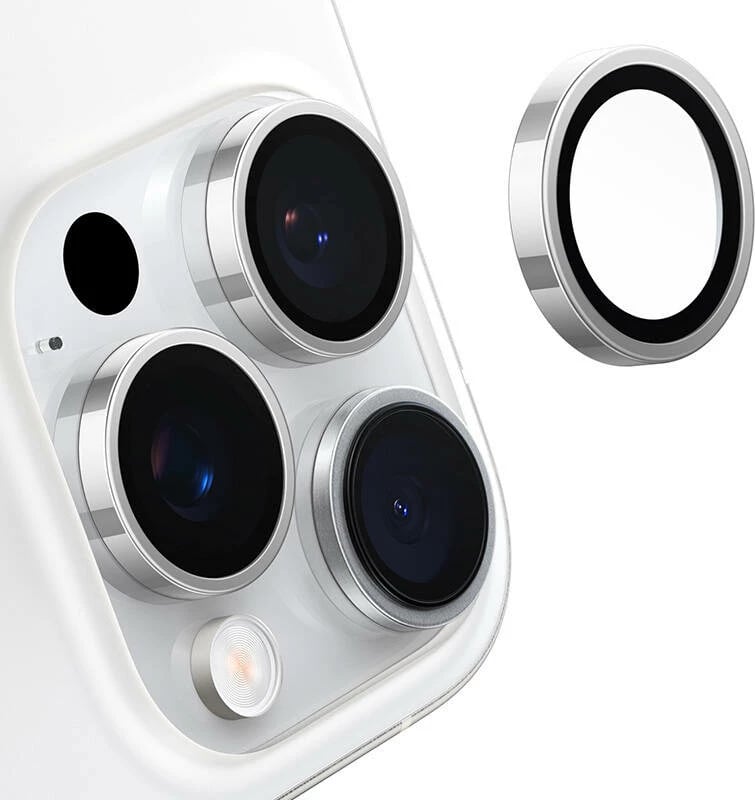 Xham mbrojtës kamerës Torras Lensguard për iPhone 16 Pro, Gri