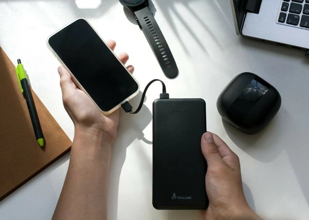 Powerbank Extralink EPB-078B, 10000 mAh, e zezë