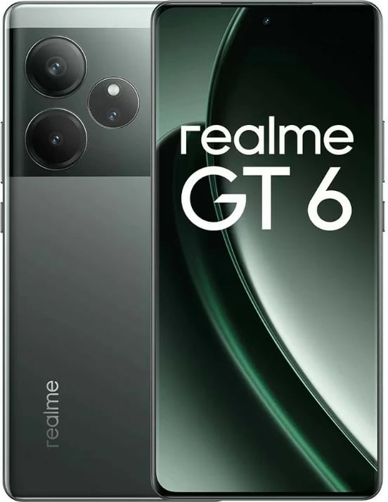 Celular Realme GT6, 512GB, 16GB RAM, Razor Green Celular Realme GT6, 512GB, 16GB RAM, Razor Green